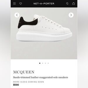 Alexander McQueen Monochrome Leather Sneakers